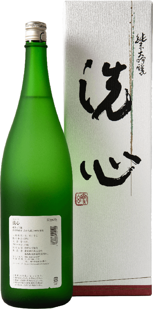 Senshin Junmai Daiginjo 1800ml (Back) - Sakaya.co