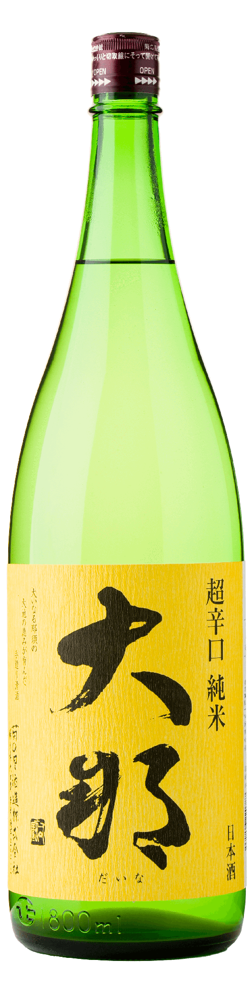 [DAINA01_1800_L3M] Daina Chokarakuchi Junmai (1800ml) [Direct from Japan]